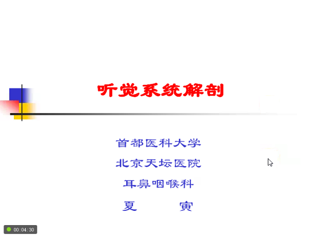 听觉系统解剖