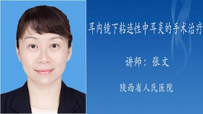 耳内镜下粘连性中耳炎的手术治疗