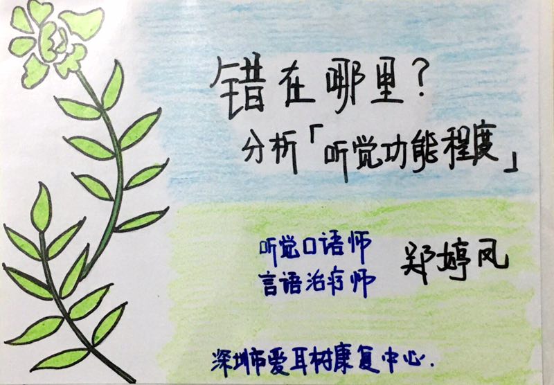 错在哪里？分析听觉功能程度
